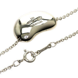 Tiffany Bean Necklace Silver